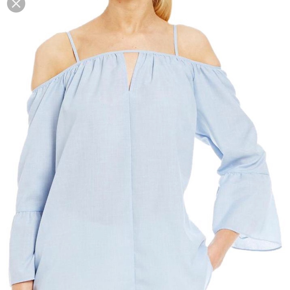 Cremieux Blue Cold Shoulder Top